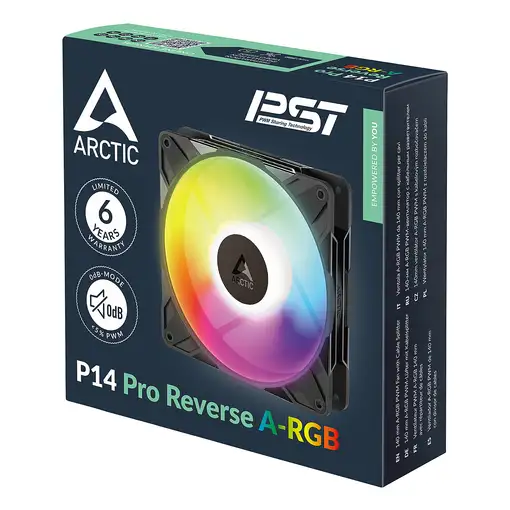 ARCTIC Freezer P14 Pro Reverse A-RGB Carcasa del ordenador Ventilador 14 cm Negro