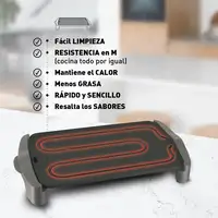 Plancha de cocina eléctrica JATA GR555A de 46 x 28 cm. Fabricada en España