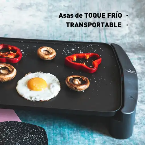 Plancha de cocina eléctrica JATA GR555A de 46 x 28 cm. Fabricada en España