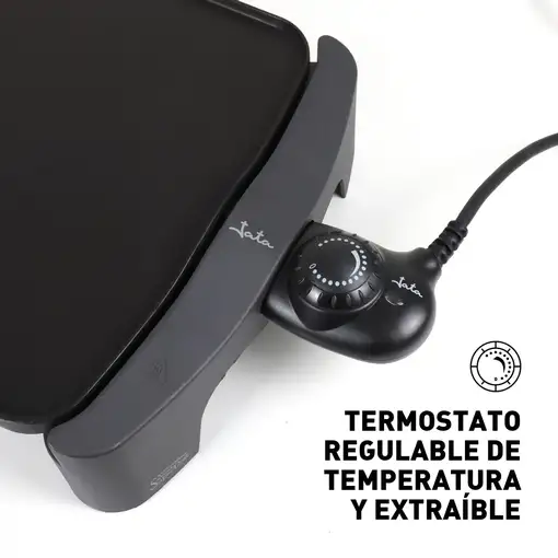 Plancha de cocina eléctrica JATA GR555A de 46 x 28 cm. Fabricada en España