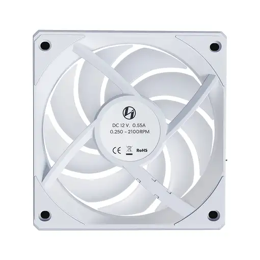 Lian Li 12RCL Carcasa del ordenador Ventilador 12 cm Blanco