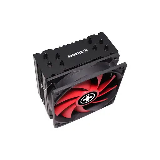Xilence M704 Procesador Enfriador 12 cm Negro, Rojo
