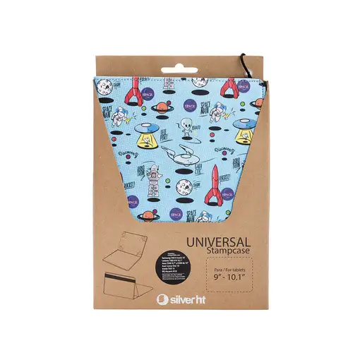 SilverHT Funda Universal Estampada (9'' - 10,1'') Space Blue metal
