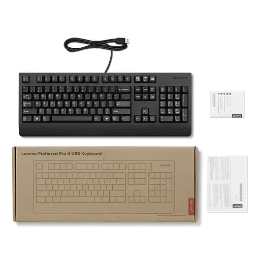 Lenovo Preferred Pro II USB (ES) teclado Hogar / Oficina Negro