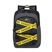 Rivacase Erebus 39,6 cm (15.6") Mochila Camuflaje, Gris, Amarillo