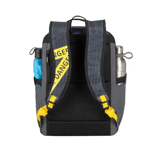 Rivacase Erebus 39,6 cm (15.6") Mochila Camuflaje, Gris, Amarillo