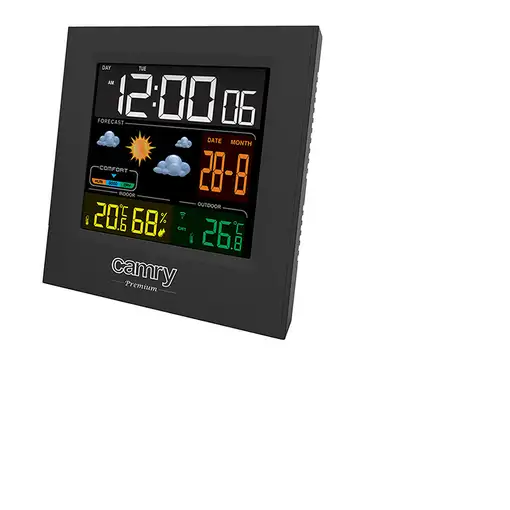 Camry Premium CR 1166 estación meteorológica digital Negro AC/Batería