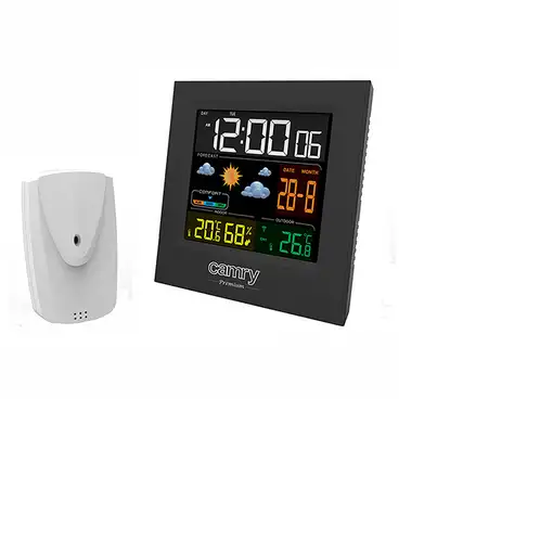 Camry Premium CR 1166 estación meteorológica digital Negro AC/Batería
