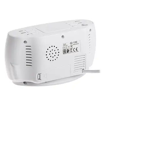 Adler AD 1186W despertador Reloj despertador digital Negro, Blanco