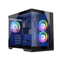 Modecom Volcano Panorama Apex ARGB 3F juoda Midi Tower Gris