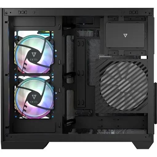 Modecom Volcano Panorama Apex ARGB 3F juoda Midi Tower Gris