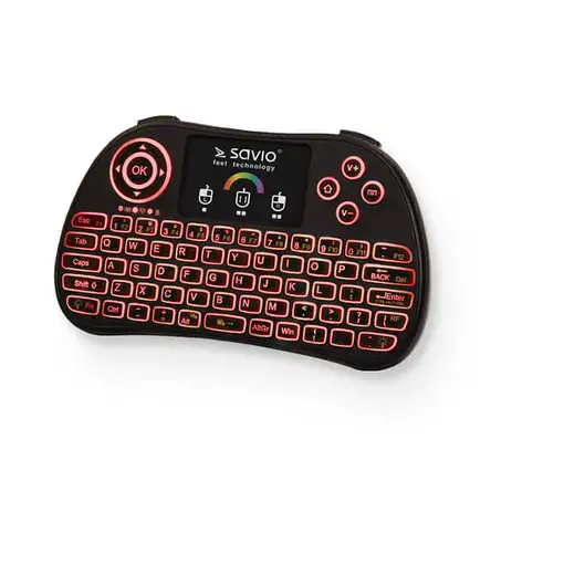 Savio KW-03 teclado Universal RF inalámbrico QWERTY Inglés Negro