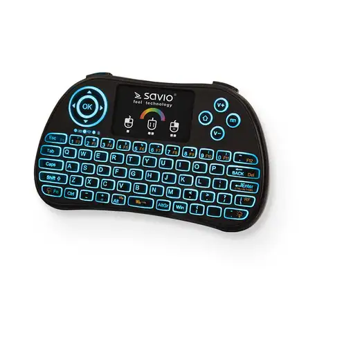 Savio KW-03 teclado Universal RF inalámbrico QWERTY Inglés Negro