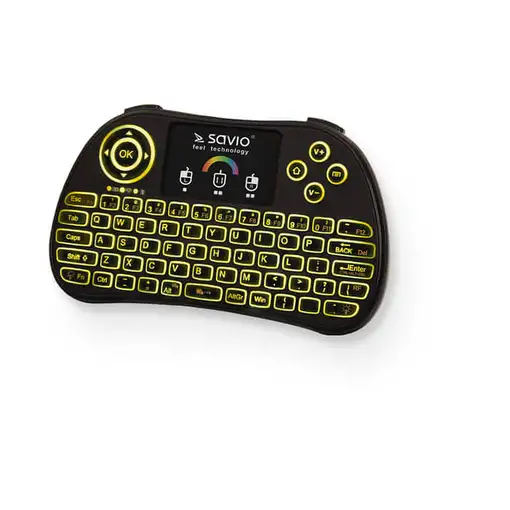 Savio KW-03 teclado Universal RF inalámbrico QWERTY Inglés Negro