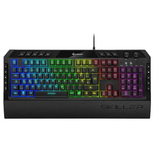 Sharkoon Skiller SGK5 teclado Juego USB QWERTZ Alemán Negro