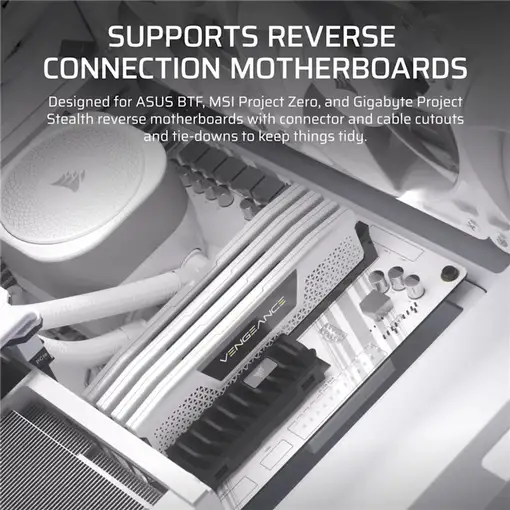Corsair FRAME 4000D RS Midi Tower Blanco
