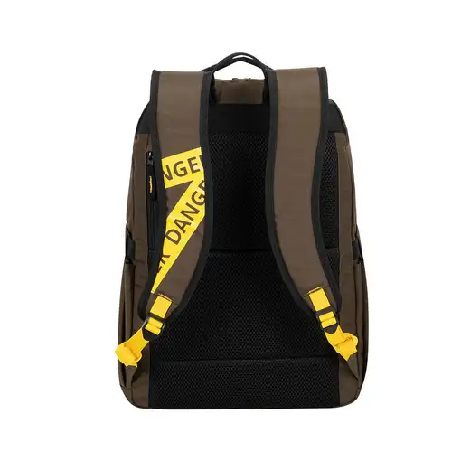 Rivacase Erebus 39,6 cm (15.6") Mochila Caqui, Amarillo