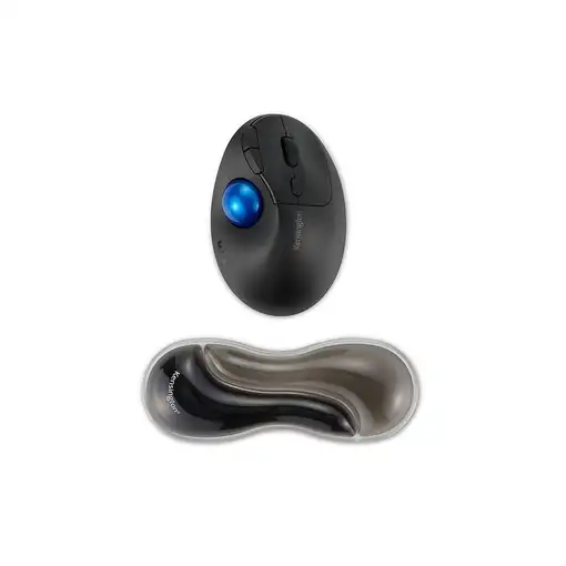 Kensington Reposamuñecas de gel fino con dos colores para ratón/trackball - Gris