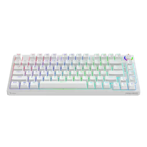 Savio Phenix WHITE GAT RED teclado Juego Bluetooth QWERTY EER internacional Blanco