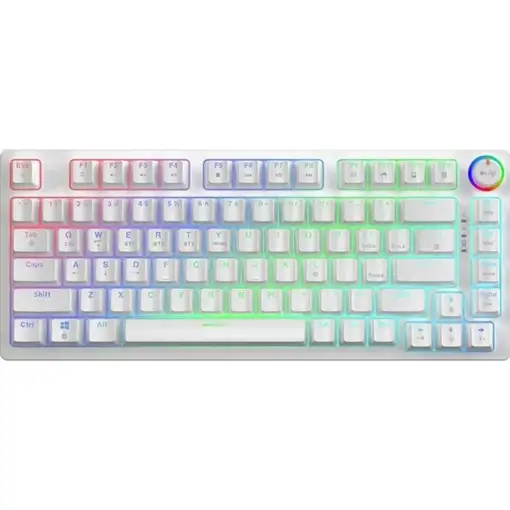 Savio Phenix WHITE GAT RED teclado Juego Bluetooth QWERTY EER internacional Blanco