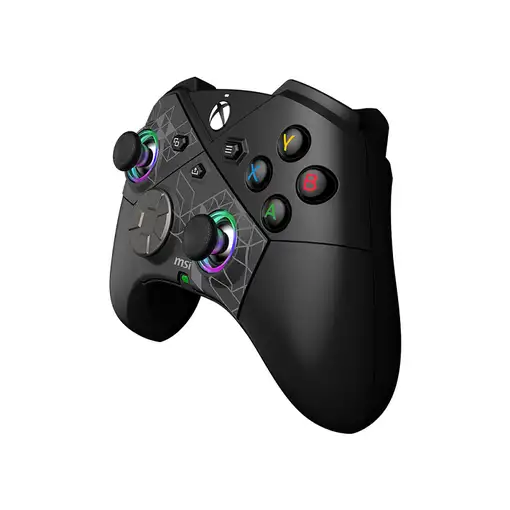 MSI FORCE PRO W CONTROLLER Negro USB 2.0 Gamepad Analógico/Digital Android, PC, Xb