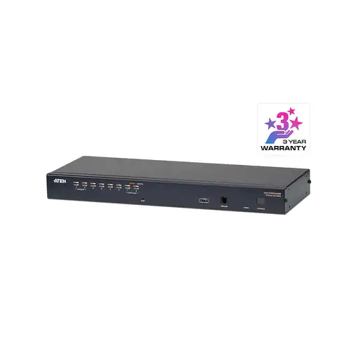 ATEN Switch KVM Cat 5 multi-interfaz de 8 puertos