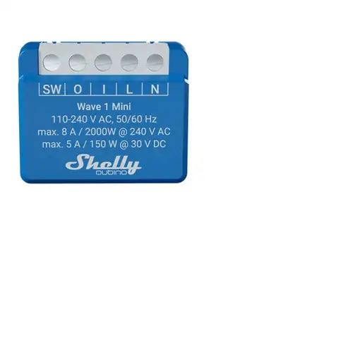 Shelly Qubino Wave 1 Mini Interruptor inteligente Azul