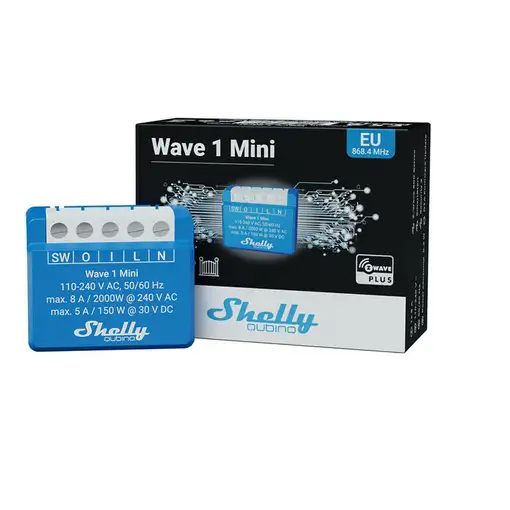 Shelly Qubino Wave 1 Mini Interruptor inteligente Azul