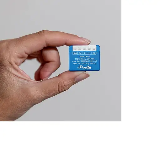 Shelly Qubino Wave 1 Mini Interruptor inteligente Azul