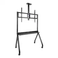 TooQ iStar Soporte de Suelo con Ruedas para Pantallas 55"- 100", Negro