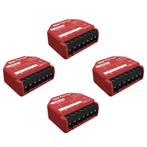 Shelly SHELLY_1PM_GEN3_4ER interruptor eléctrico Interruptor inteligente Rojo