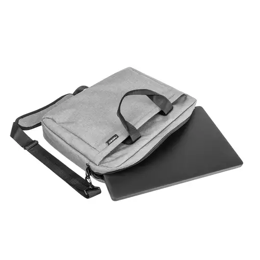 NATEC Mustela 39,6 cm (15.6'') Bandolera Gris