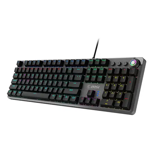 MSI FORGE GK310 RED DE teclado Juego USB QWERTY Alemán Negro