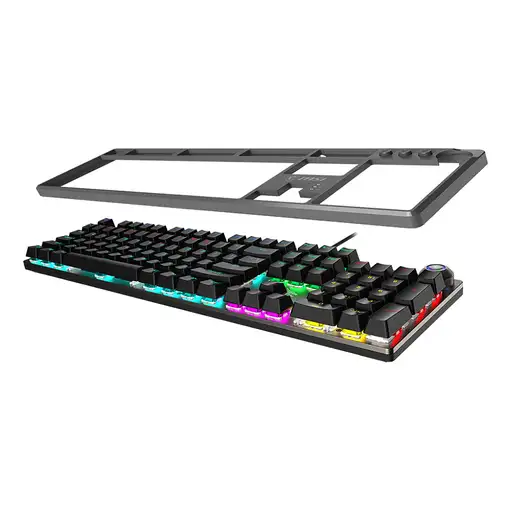 MSI FORGE GK310 RED DE teclado Juego USB QWERTY Alemán Negro