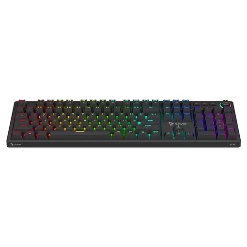 Savio STYX Outemu Red teclado Juego USB QWERTY Internacional de EE.UU. Negro