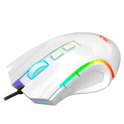 REDRAGON M607W GRIFFIN WHITE, Mouse optico ergonómico
