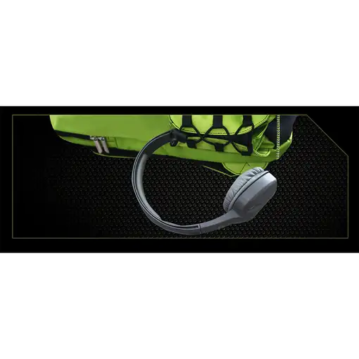 KeepOut BK7F mochila Negro, Verde Imitación piel, Nylon