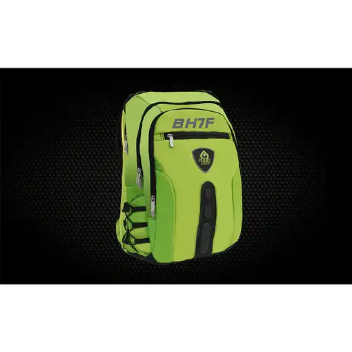 KeepOut BK7F mochila Negro, Verde Imitación piel, Nylon