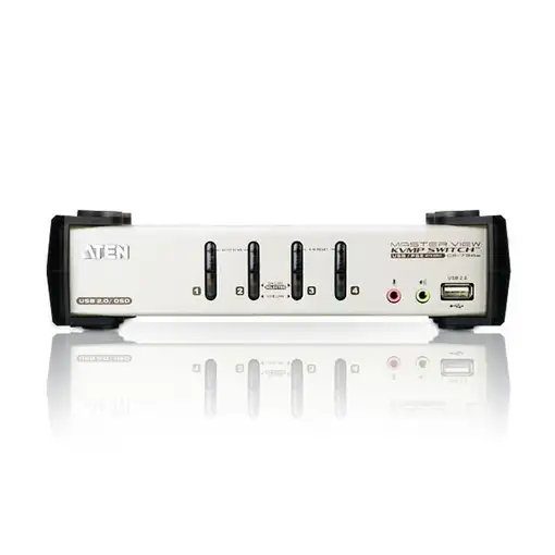 ATEN Switch KVMP™ VGA/Audio PS/2-USB de 4 puertos con OSD