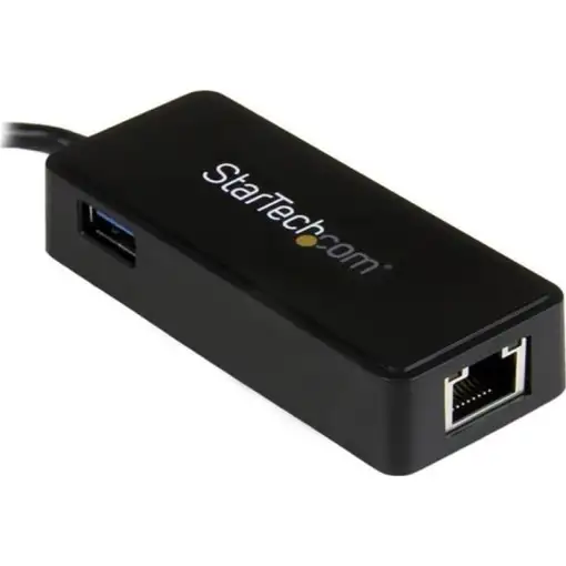 StarTech.com Adaptador de Red Gigabit USB-C con Puerto USB Extra - Negro