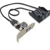 DeLOCK Front Panel + PCI Express Card tarjeta y adaptador de interfaz Interno USB