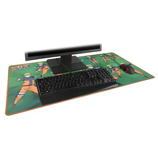 Konix Naruto KX MOUSEPAD XXL GREEN Alfombrilla de ratón para juegos Multicolor