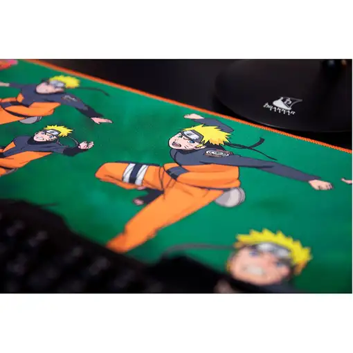 Konix Naruto KX MOUSEPAD XXL GREEN Alfombrilla de ratón para juegos Multicolor
