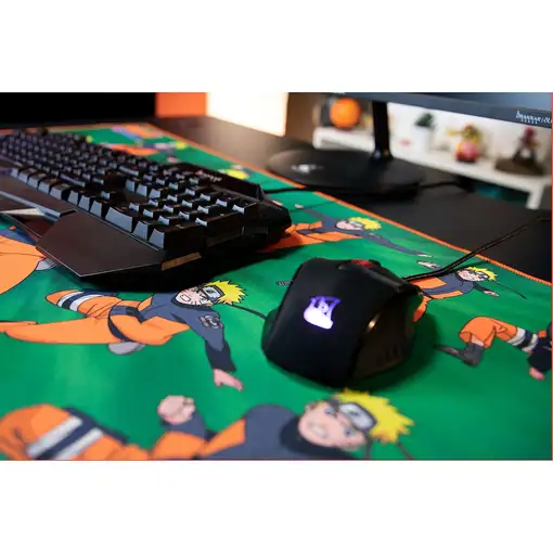 Konix Naruto KX MOUSEPAD XXL GREEN Alfombrilla de ratón para juegos Multicolor