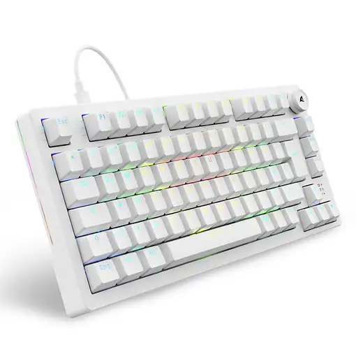 Sharkoon SGK25 teclado Hogar USB QWERTZ Alemán Blanco