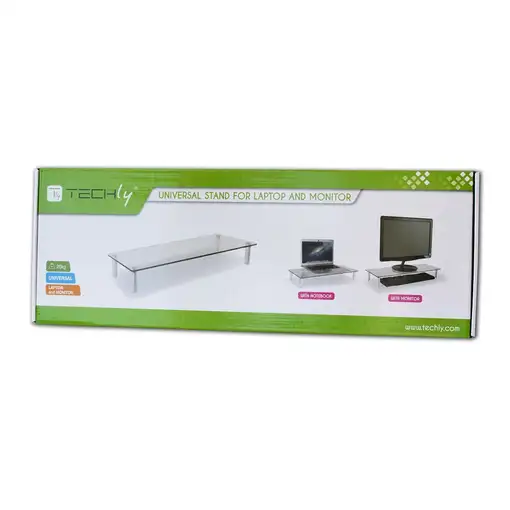 Techly ICA-MS 461 soporte para monitor 81,3 cm (32") Escritorio Transparente