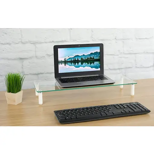 Techly ICA-MS 461 soporte para monitor 81,3 cm (32") Escritorio Transparente