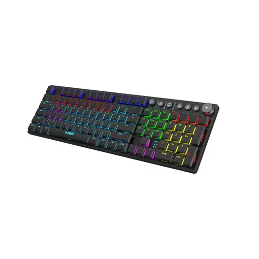 iBox AURORA K-6 teclado Universal RF Wireless + Bluetooth QWERTY Inglés Negro