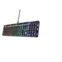 Trust GXT 871 Zora teclado Juego USB QWERTY Inglés de EE. UU. Negro
