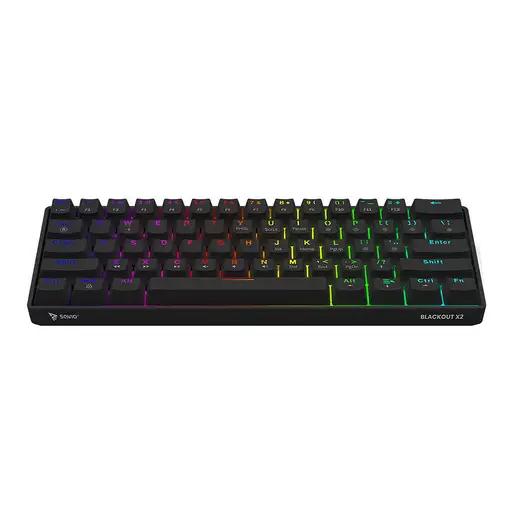 Savio BLACKOUT X2 BROWN teclado Juego USB QWERTY Inglés internacional